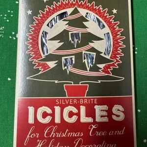 BETHANY LOWE SILVER BRITE TINSEL ICICLES-NWT